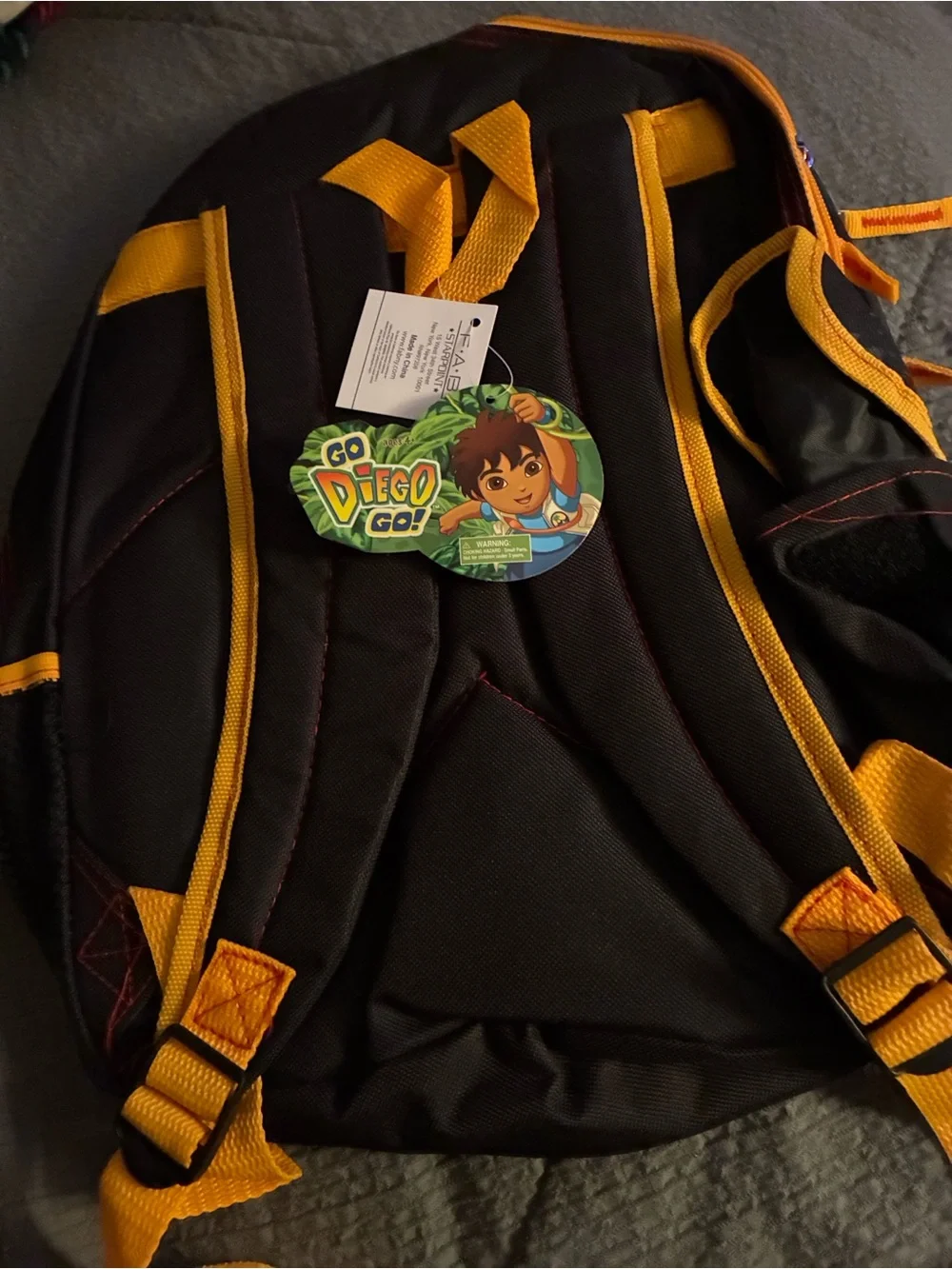Go, Diego, Go! Kids Black & Yellow Backpack